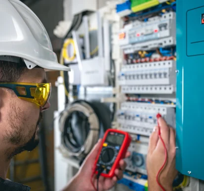 man-electrical-technician-working-switchboard-with-fuses